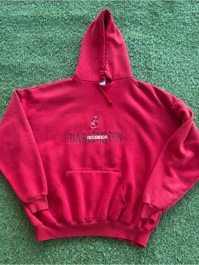 Vintage Jerzees Redbirds Hoodie Red 3XL